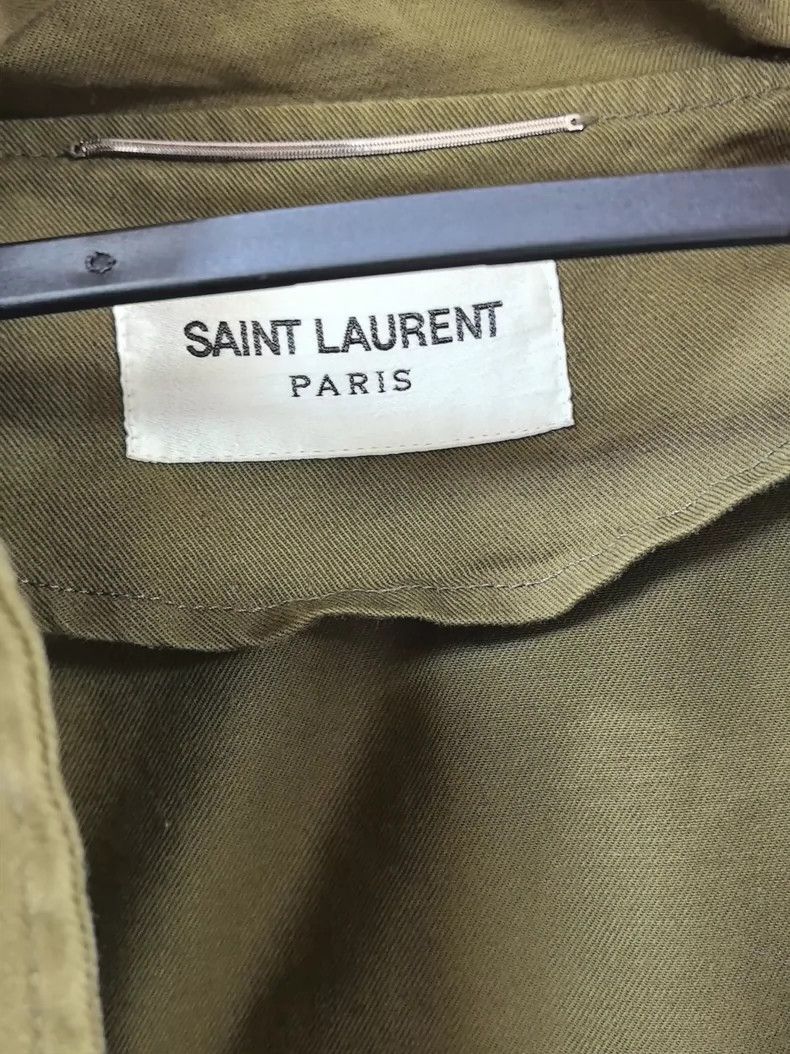 Saint Laurent Paris Saint Laurent Green Military Jacket Size US M / EU 48-50 / 2 - 3 Thumbnail