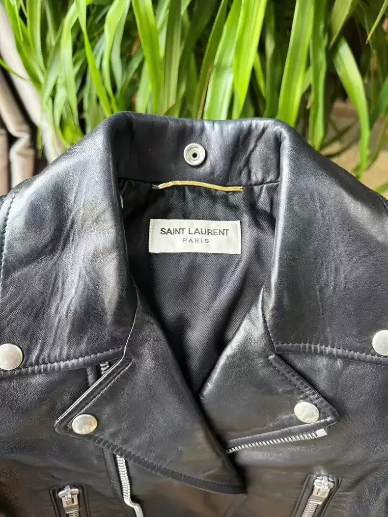 Saint Laurent Paris Saint Laurent Lambskin Leather Biker Jacket Size US S / EU 44-46 / 1 - 4 Thumbnail