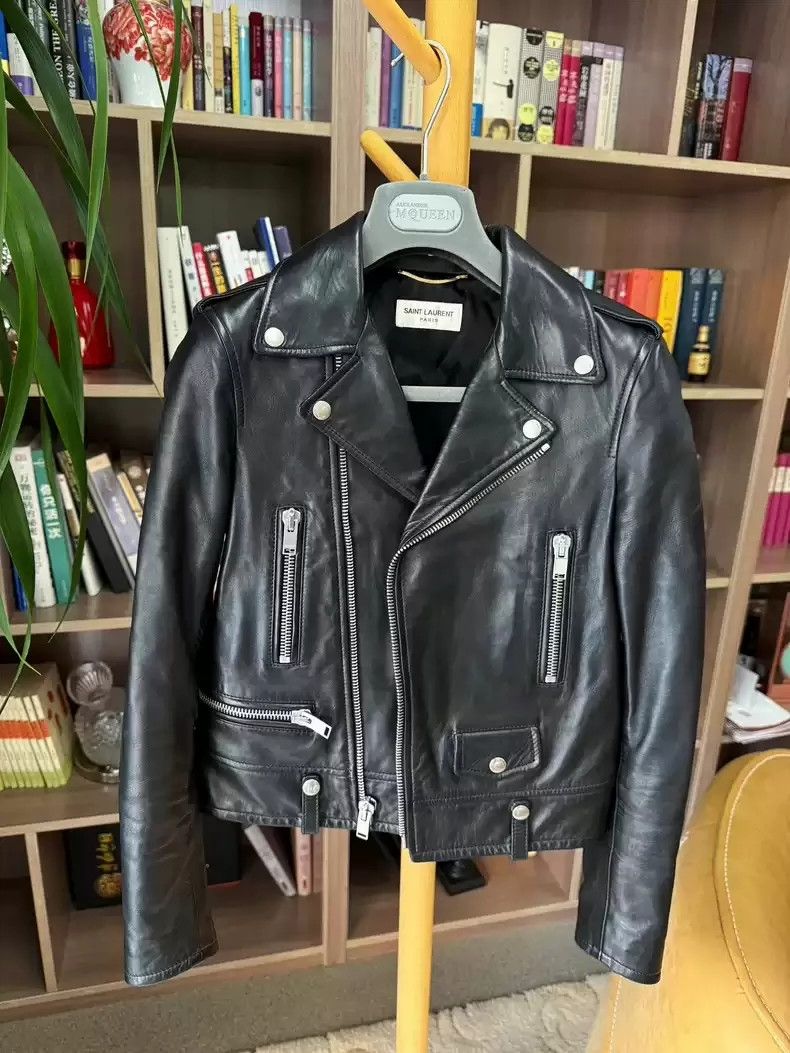 Saint Laurent Paris Saint Laurent Lambskin Leather Biker Jacket Size US S / EU 44-46 / 1 - 2 Thumbnail
