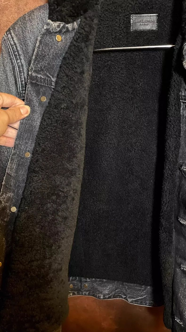 Saint Laurent Paris Saint Laurent Denim Fur Jacket Size US M / EU 48-50 / 2 - 4 Thumbnail