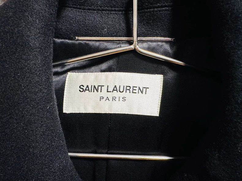 Saint Laurent Paris Saint Laurent Double-Breasted Wool Coat Size US M / EU 48-50 / 2 - 3 Thumbnail