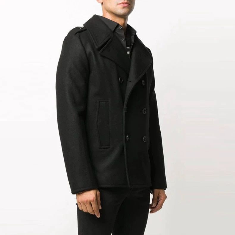 Saint Laurent Paris Saint Laurent Double-Breasted Wool Coat Size US M / EU 48-50 / 2 - 8 Thumbnail