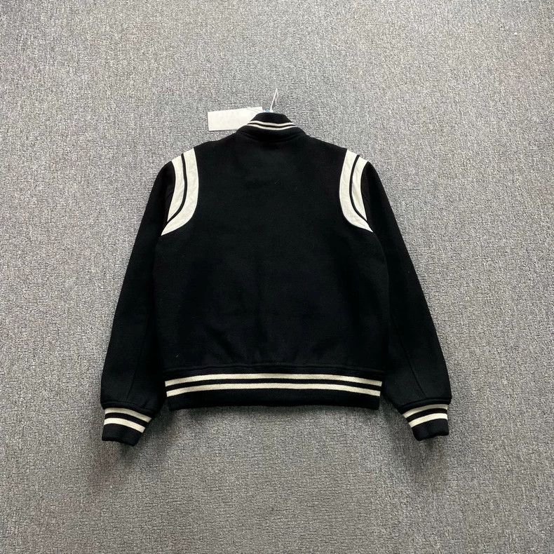 Saint Laurent Paris Saint Laurent Black and White Varsity Jacket Size US M / EU 48-50 / 2 - 3 Thumbnail