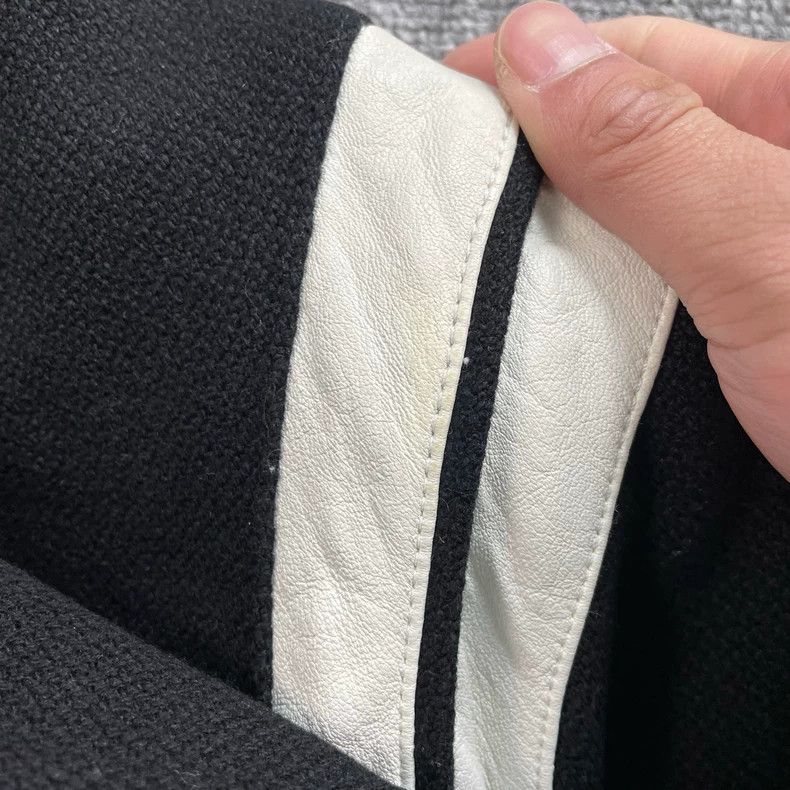 Saint Laurent Paris Saint Laurent Black and White Varsity Jacket Size US M / EU 48-50 / 2 - 4 Thumbnail