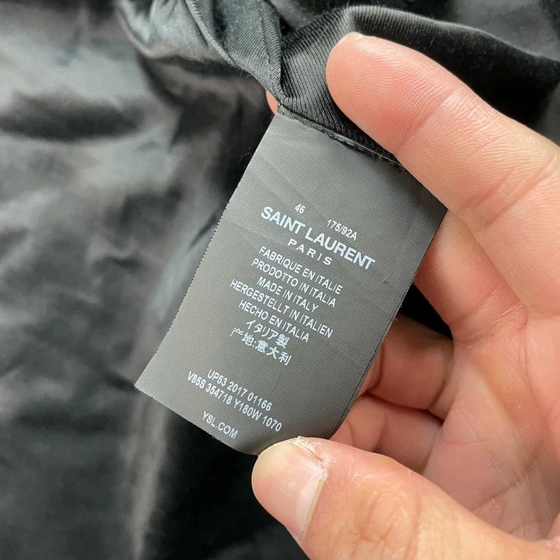 Saint Laurent Paris Saint Laurent Black and White Varsity Jacket Size US M / EU 48-50 / 2 - 6 Thumbnail