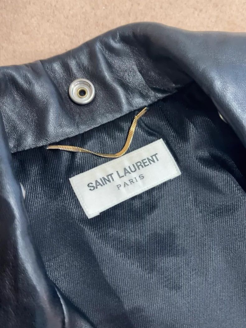 Saint Laurent Paris Saint Laurent Leather Jacket Size F34 Size US M / EU 48-50 / 2 - 2 Thumbnail