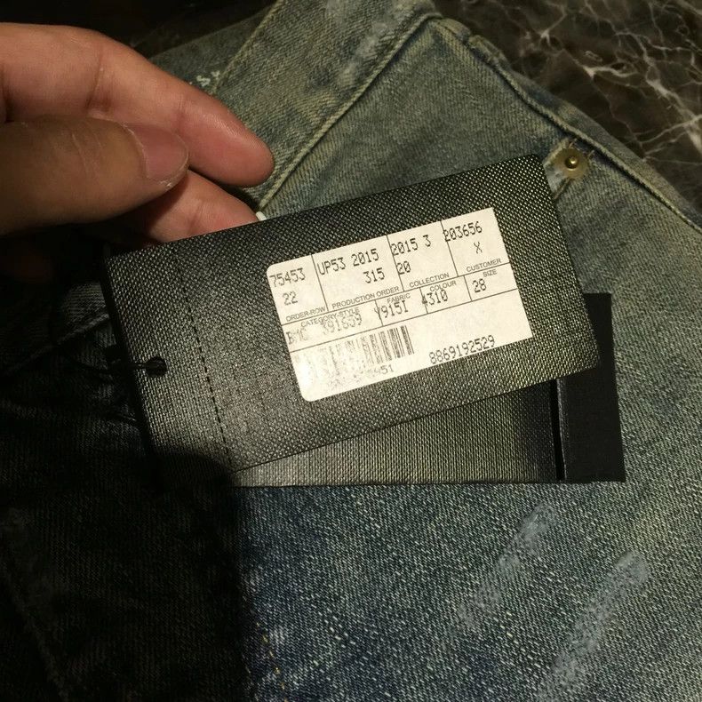 Saint Laurent Paris Saint Laurent Paris Destroyed Blue Jeans Size US 28 / EU 44 - 3 Thumbnail