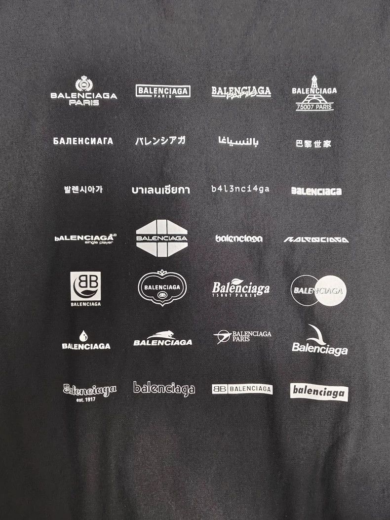 Balenciaga Balenciaga Logo Print Round Neck Sweatshirt Size US M / EU 48-50 / 2 - 4 Thumbnail
