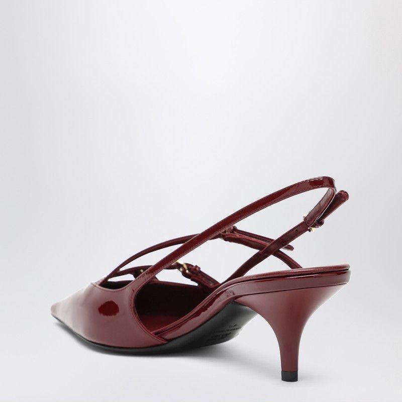 Miu Miu Miu Miu Slingback Deep Purple In Patent Leather With Buckles Size US 6 / IT 36 - 2 Thumbnail