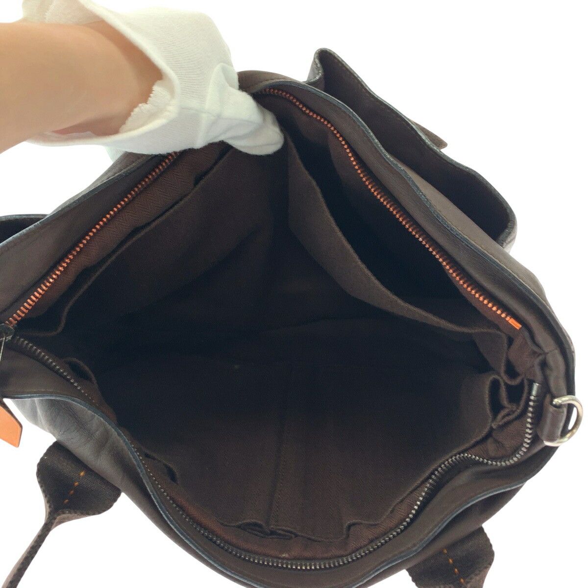 Hermes Hermes Hermes Caravan Horizontal MM Veaudermas 2way bag Leather Shoulder Bag Stamp J DUTY FREE for USA Size ONE SIZE - 9 Thumbnail