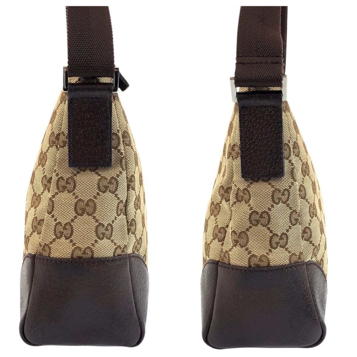 Gucci Gucci Gucci GG Canvas Leather Shoulder Bag Canvas Shoulder Bag 114273 DUTY FREE for USA Size ONE SIZE - 7 Thumbnail