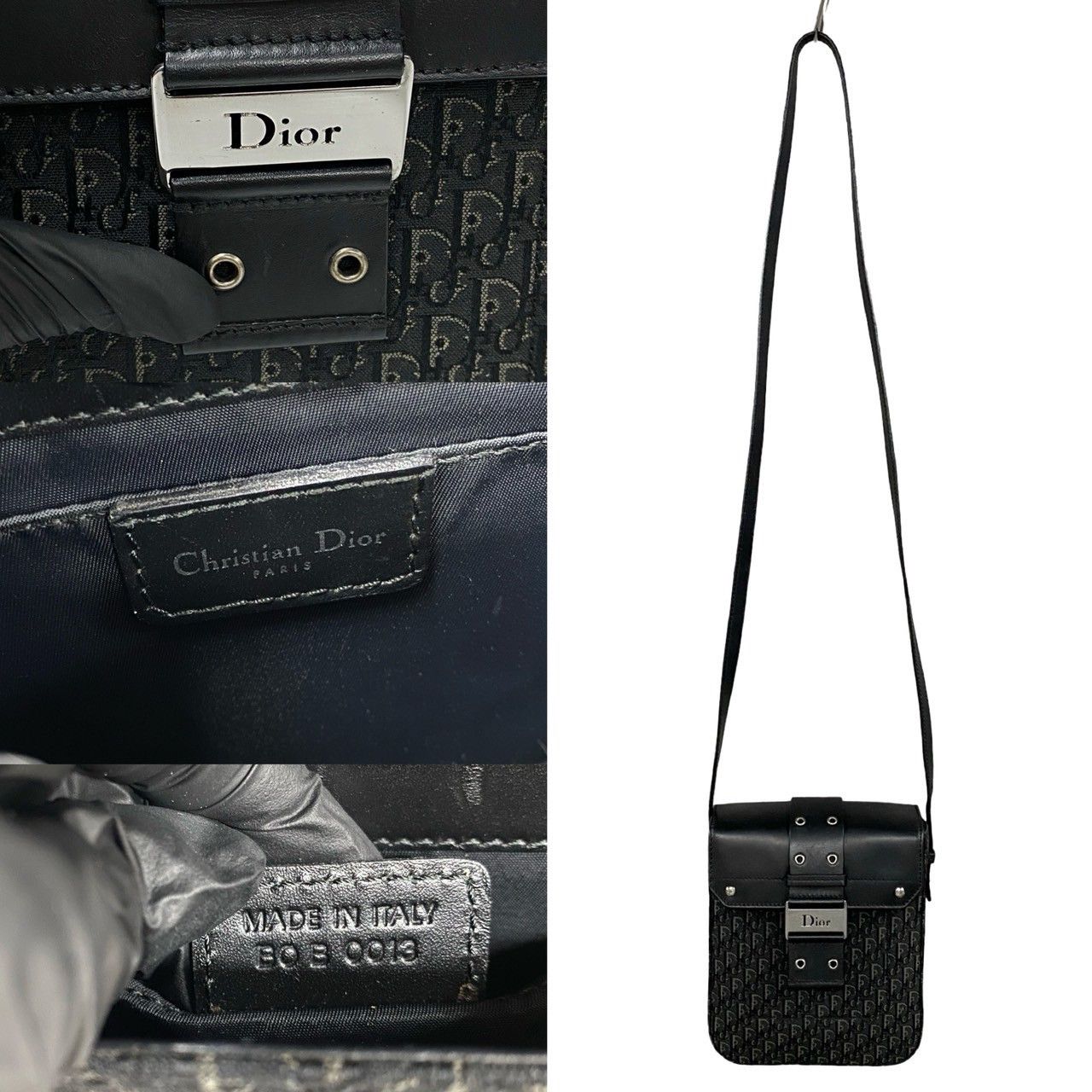 Dior Dior Christian Dior Street Chic Trotter Canvas Leather Shoulder Bag Leather Shoulder Bag DUTY FREE for USA Size ONE SIZE - 4 Thumbnail
