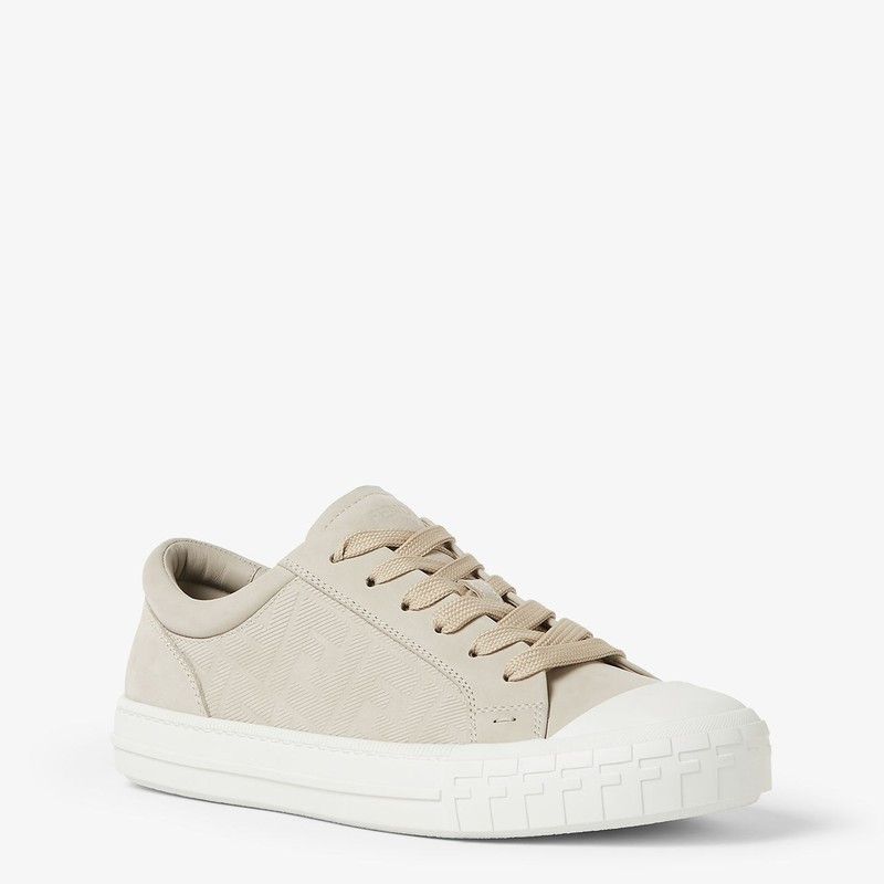 Fendi Fendi Fendi Flow Sneaker In Beige Nubuck Size US 7.5 / EU 40-41 - 2 Thumbnail