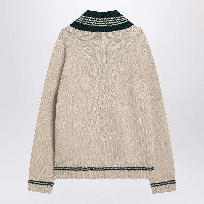 Valentino Valentino Butter-Coloured Sweater With Le Chien De La Maison Embroidery Size US L / EU 52-54 / 3 - 2 Thumbnail