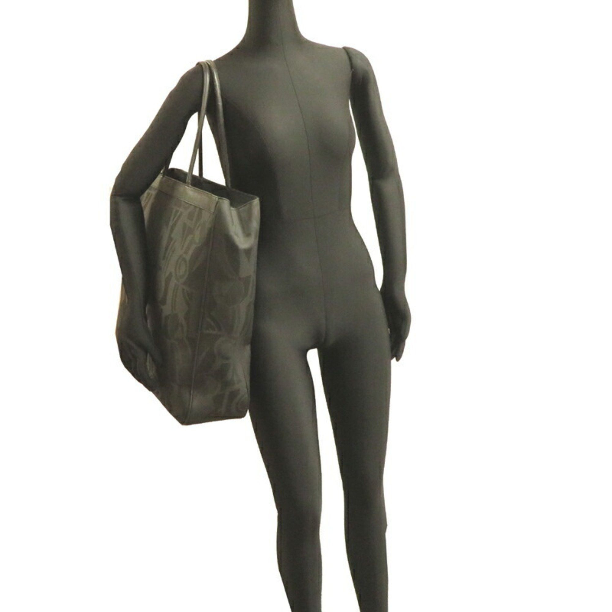 Salvatore Ferragamo Salvatore Ferragamo Women's and Men's Tote Bag AU-21-5727 Leather Black Size ONE SIZE - 8 Thumbnail