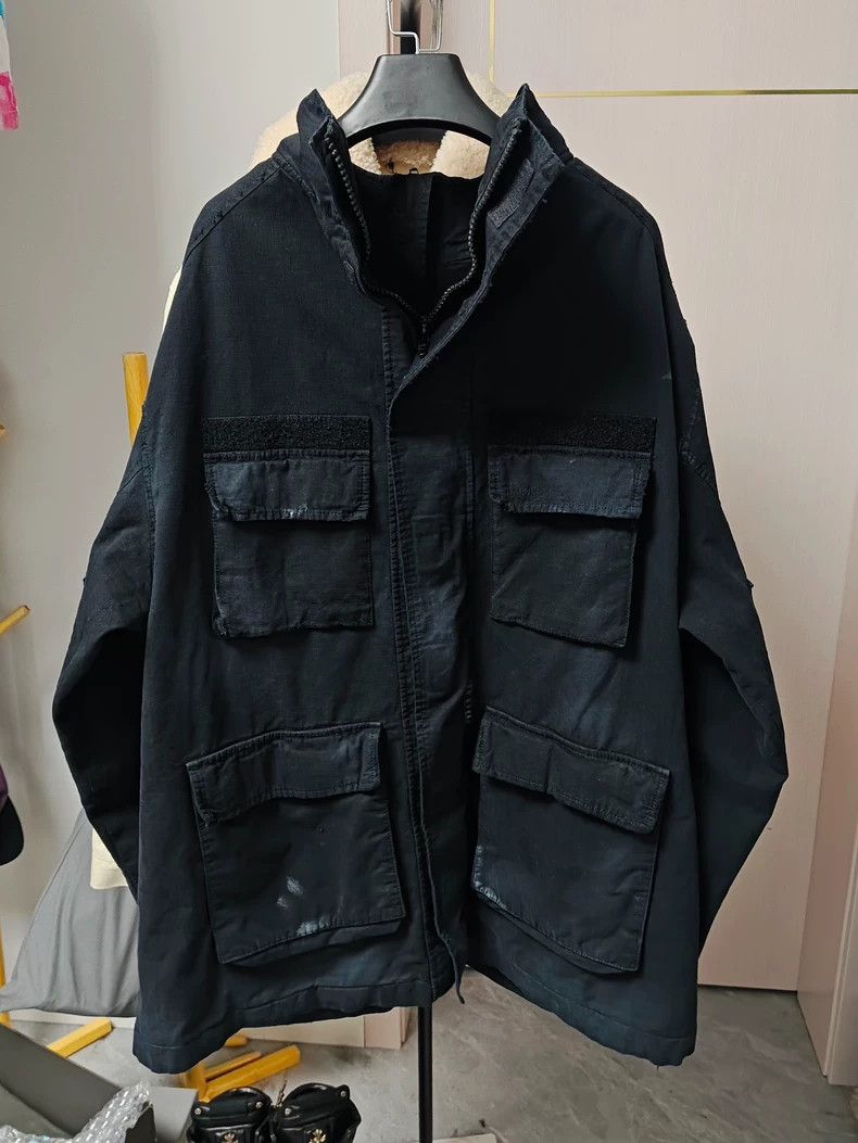 Balenciaga Balenciaga Black Two-Sided Pocket Jacket Size US M / EU 48-50 / 2 - 3 Thumbnail