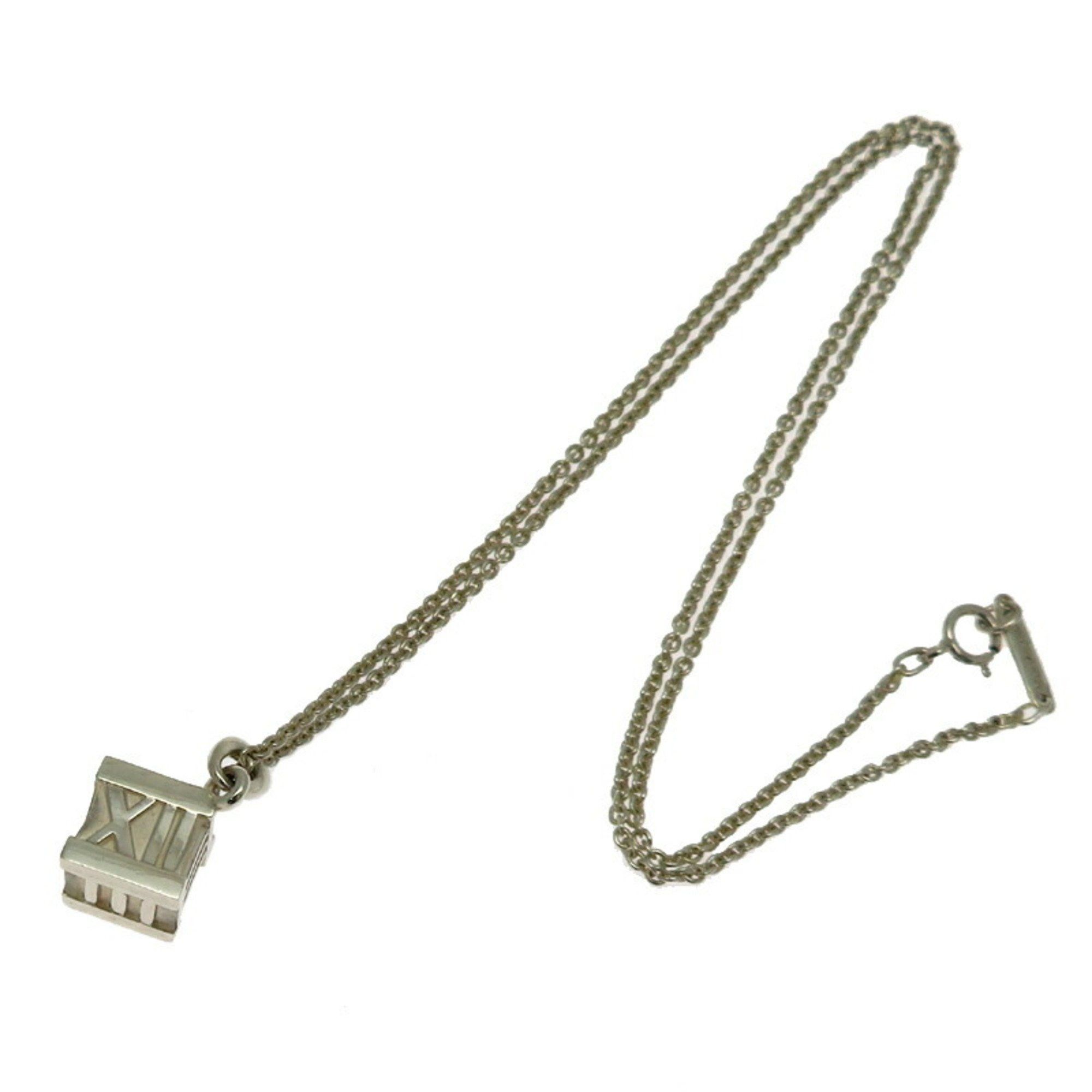 Tiffany & Co. Tiffany SV925 Atlas Cube Women's and Men's Necklace Silver 925 Size ONE SIZE - 3 Thumbnail