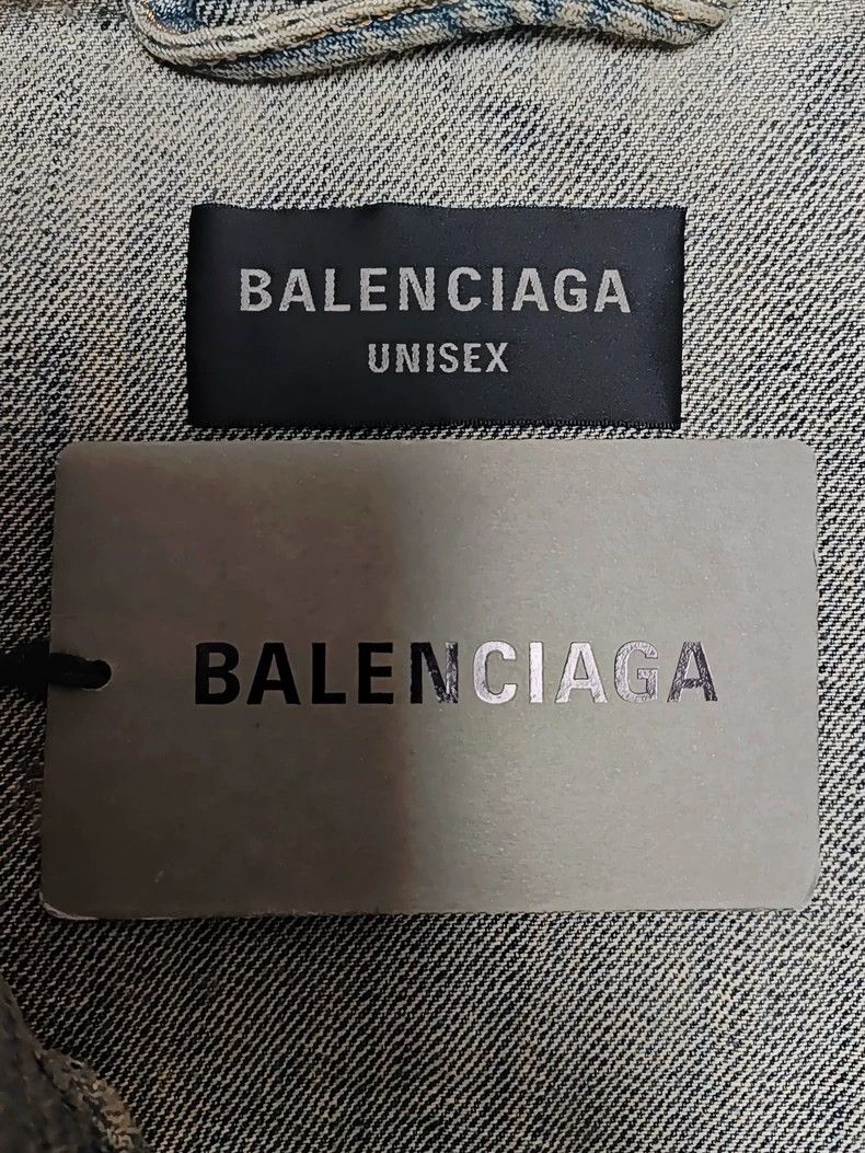 Balenciaga Balenciaga 23SS Distressed Denim Jacket Size US M / EU 48-50 / 2 - 4 Thumbnail