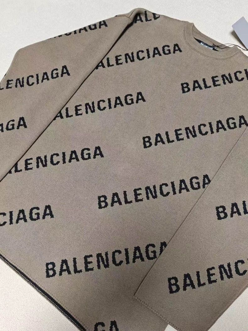 Balenciaga Balenciaga Logo Knit Sweater Size US M / EU 48-50 / 2 - 3 Thumbnail
