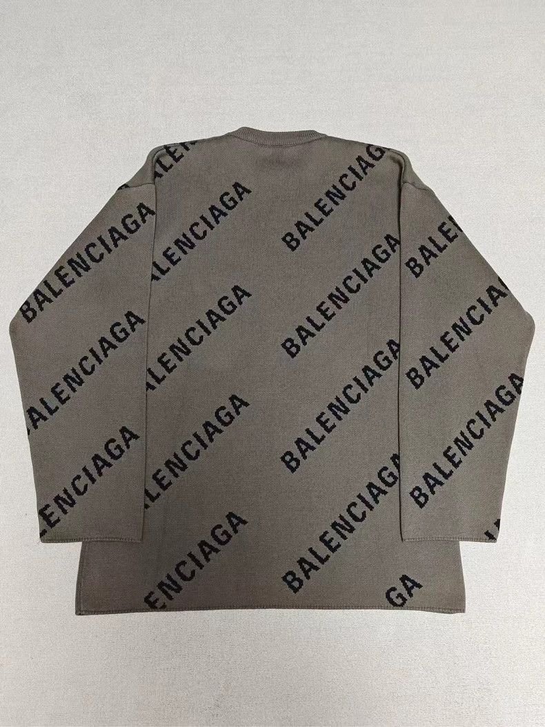 Balenciaga Balenciaga Logo Knit Sweater Size US M / EU 48-50 / 2 - 2 Thumbnail