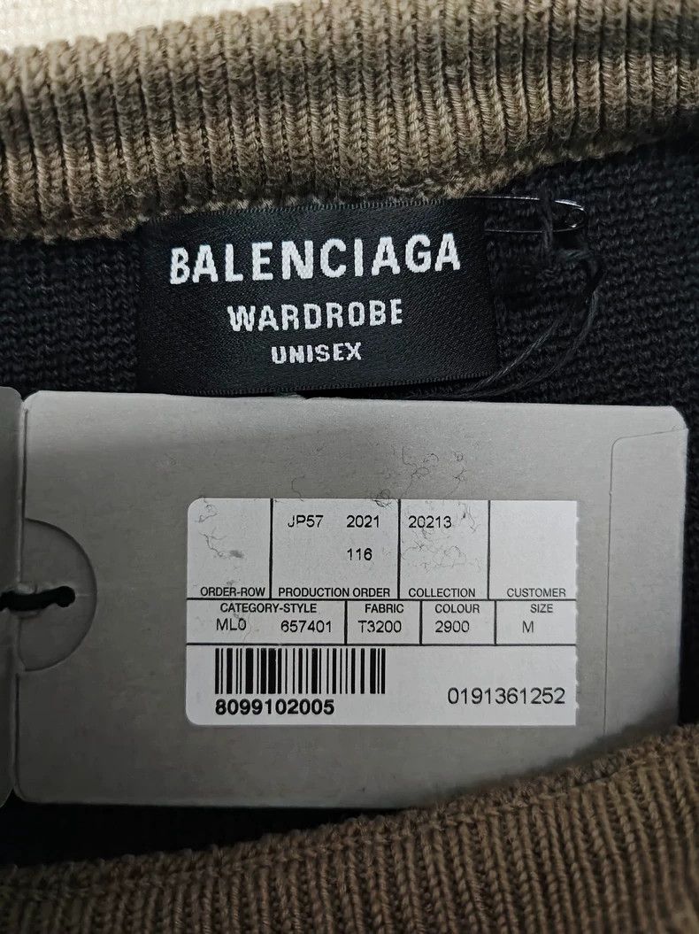Balenciaga Balenciaga Logo Knit Sweater Size US M / EU 48-50 / 2 - 4 Thumbnail