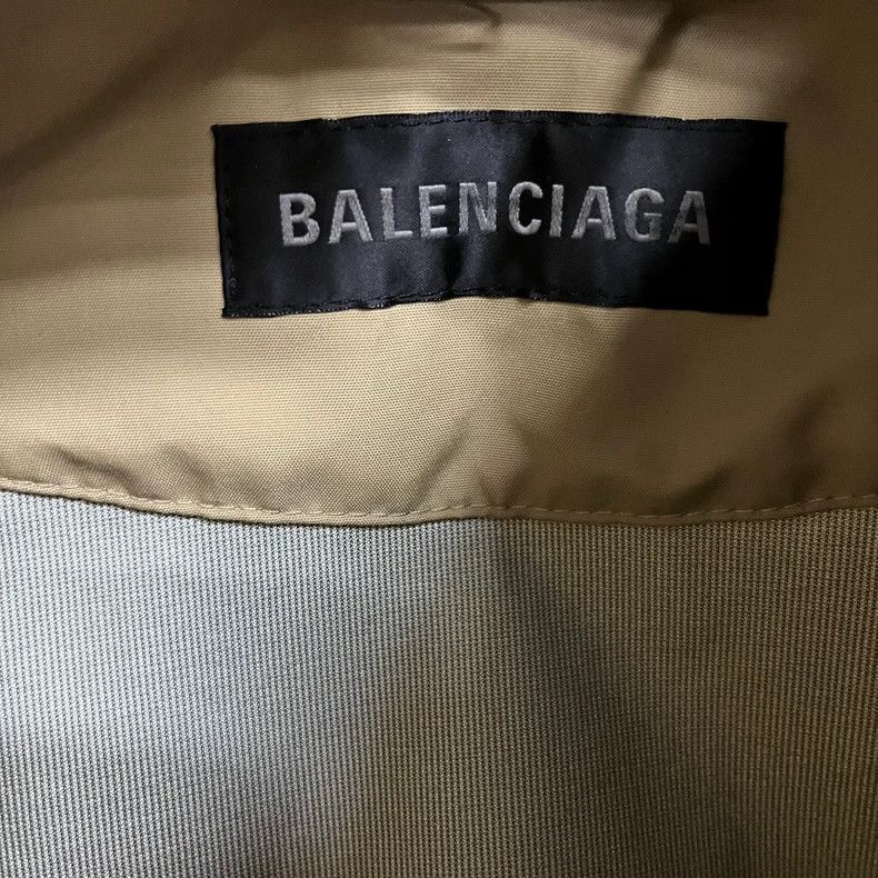 Balenciaga Beige Hooded Logo Print Jacket Size US M / EU 48-50 / 2 - 2 Thumbnail