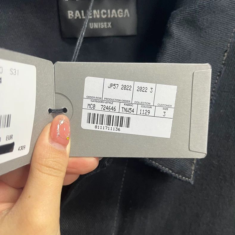 Balenciaga Black Long Sleeve Button-Up Jacket Size US M / EU 48-50 / 2 - 7 Thumbnail