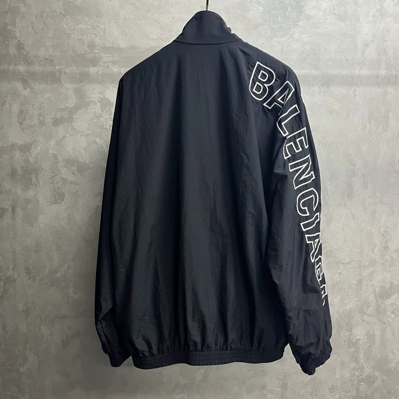 Balenciaga Balenciaga Black Printed Zip Jacket Size US XXS / EU 40 - 6 Thumbnail