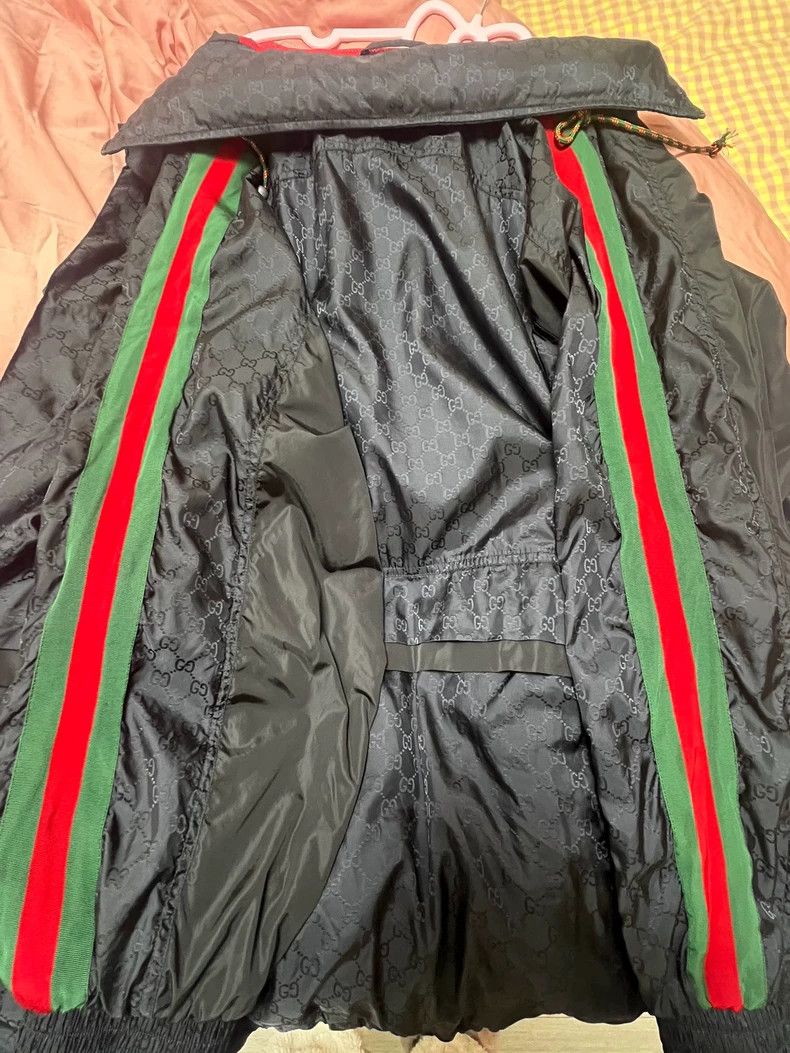 Gucci Gucci Logo Long Sleeve Nylon Jacket Size US M / EU 48-50 / 2 - 5 Thumbnail