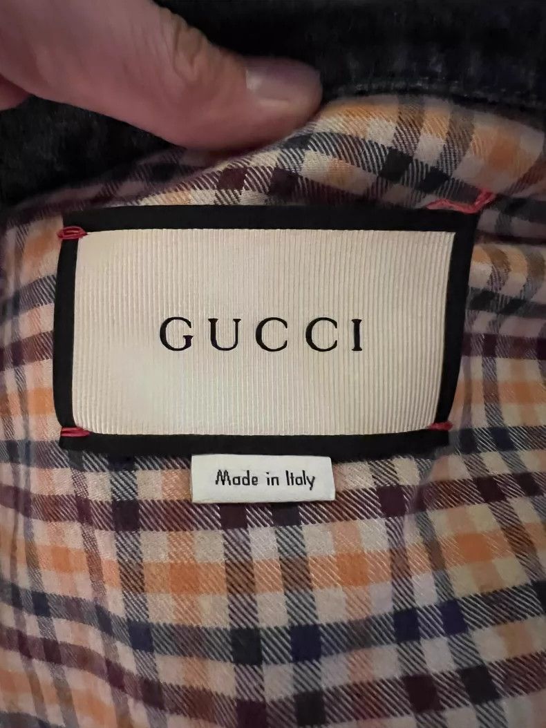 Gucci GUCCI Denim Jacket with Floral Embroidery Size US XXL / EU 58 / 5 - 5 Thumbnail