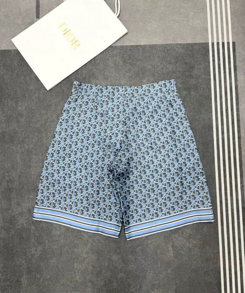 Dior Classic Dior Silk Shorts in Blue Size US 31 - 5 Thumbnail