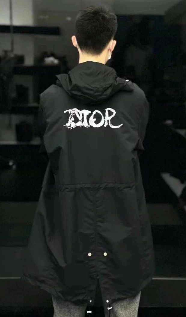 Dior Peter Doig x Dior Black Logo Coat Size US M / EU 48-50 / 2 - 7 Thumbnail