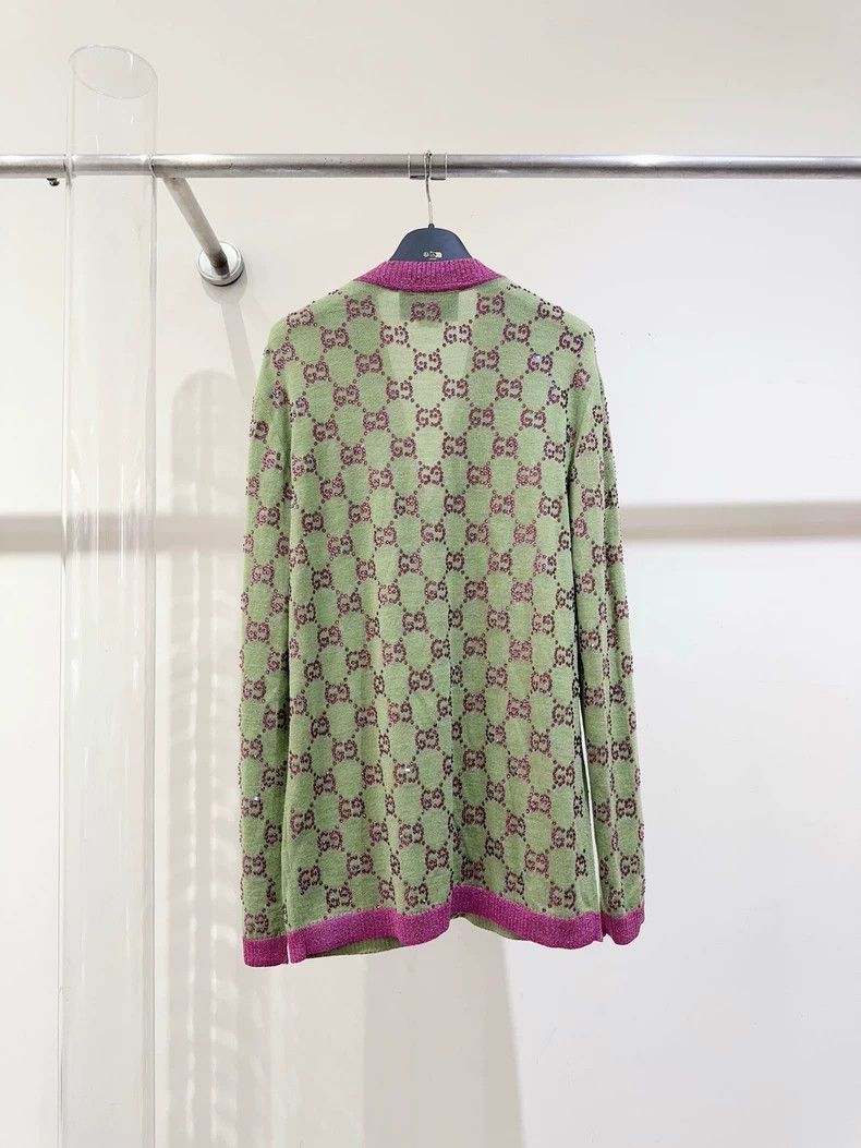 Gucci Gucci Sparkling Logo Cardigan Size US M / EU 48-50 / 2 - 5 Thumbnail