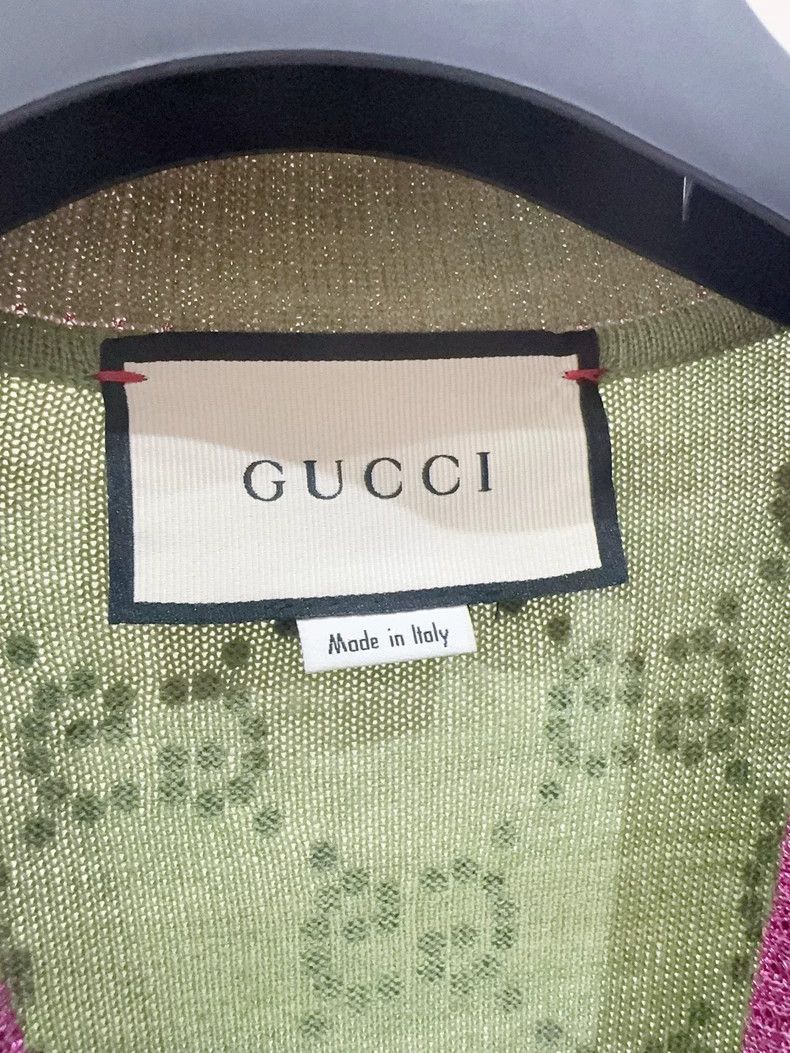 Gucci Gucci Sparkling Logo Cardigan Size US M / EU 48-50 / 2 - 2 Thumbnail