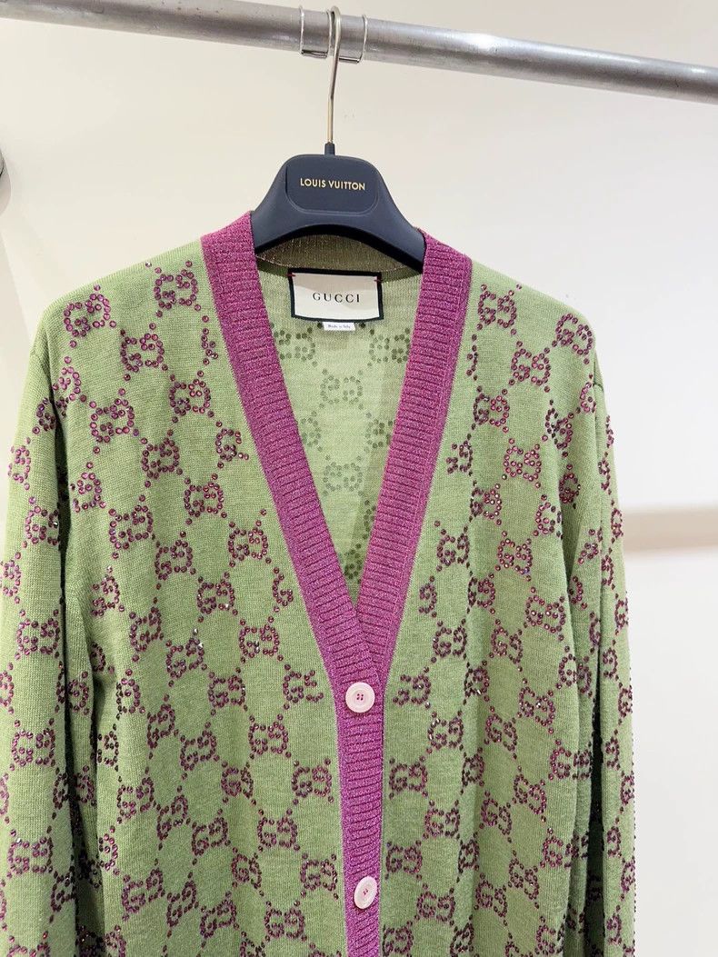 Gucci Gucci Sparkling Logo Cardigan Size US M / EU 48-50 / 2 - 4 Thumbnail