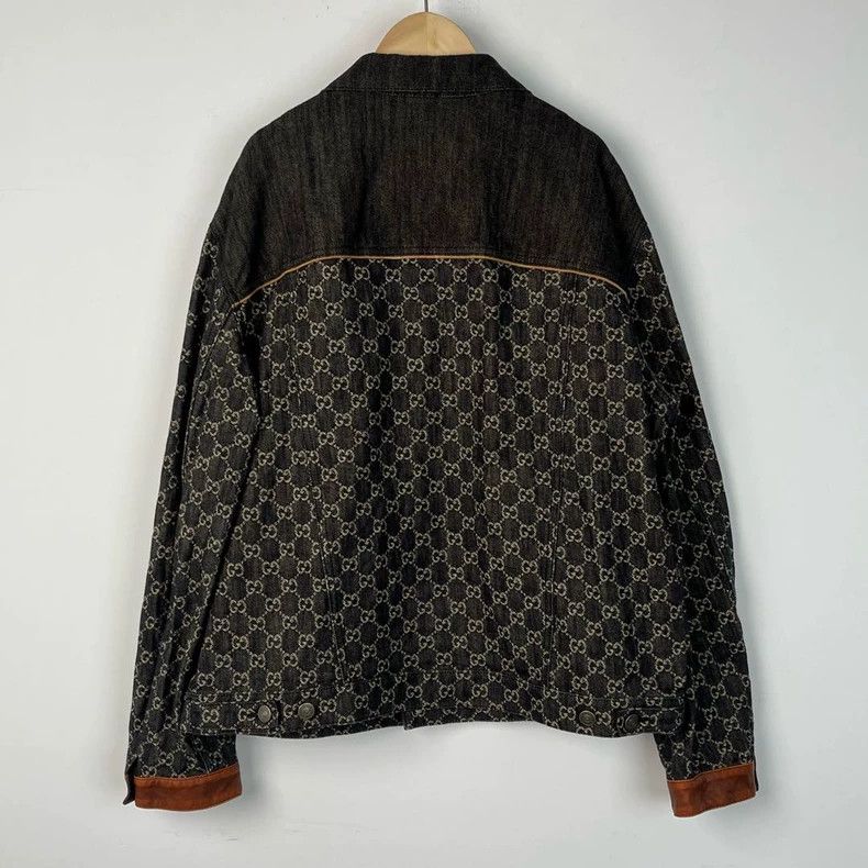 Gucci Gucci Printed Denim Jacket M Size Size US M / EU 48-50 / 2 - 2 Thumbnail