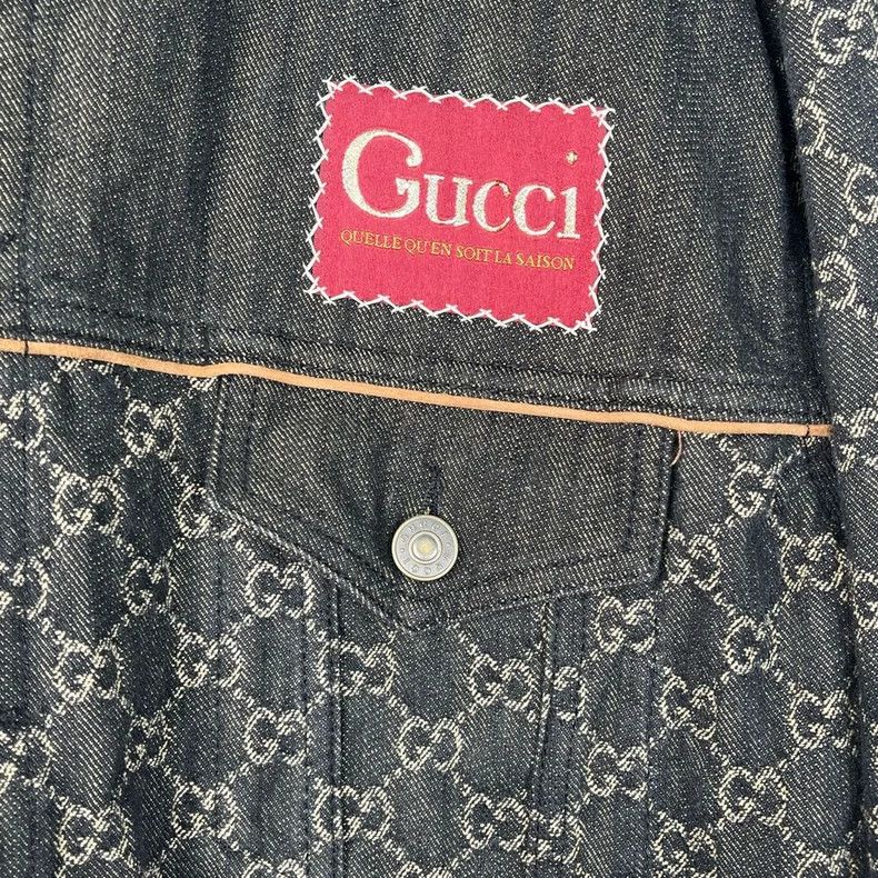 Gucci Gucci Printed Denim Jacket M Size Size US M / EU 48-50 / 2 - 5 Thumbnail