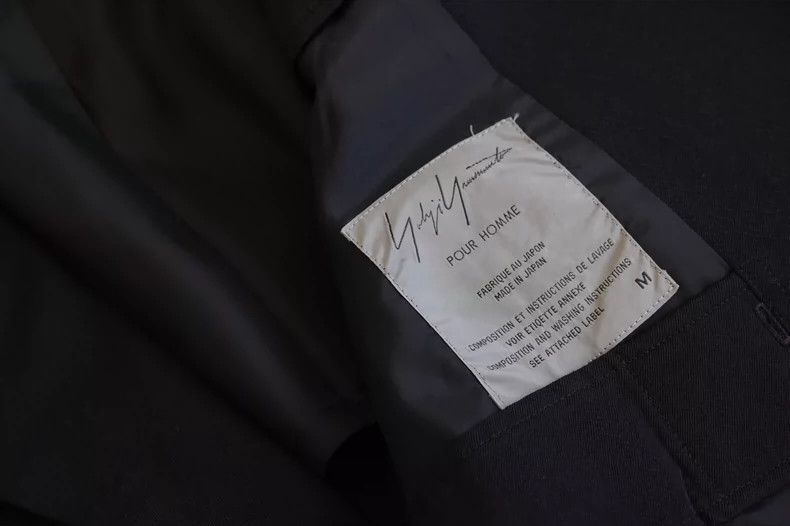 Yohji Yamamoto Yohji Yamamoto Black Leather Trim Jacket Size US M / EU 48-50 / 2 - 7 Thumbnail