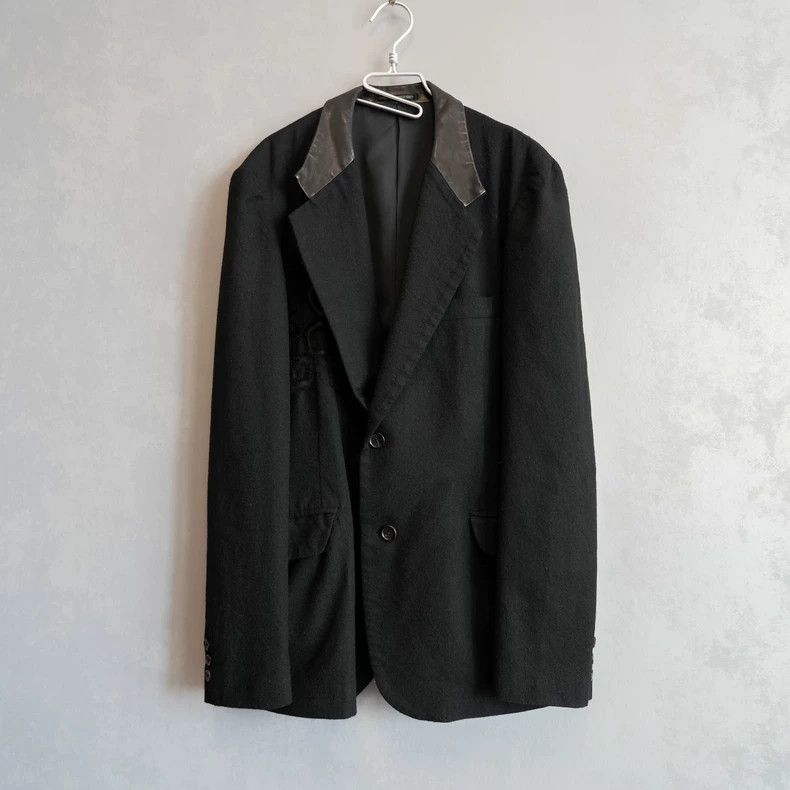 Yohji Yamamoto Yohji Yamamoto Patchwork Wool Jacket Size US M / EU 48-50 / 2 - 2 Thumbnail