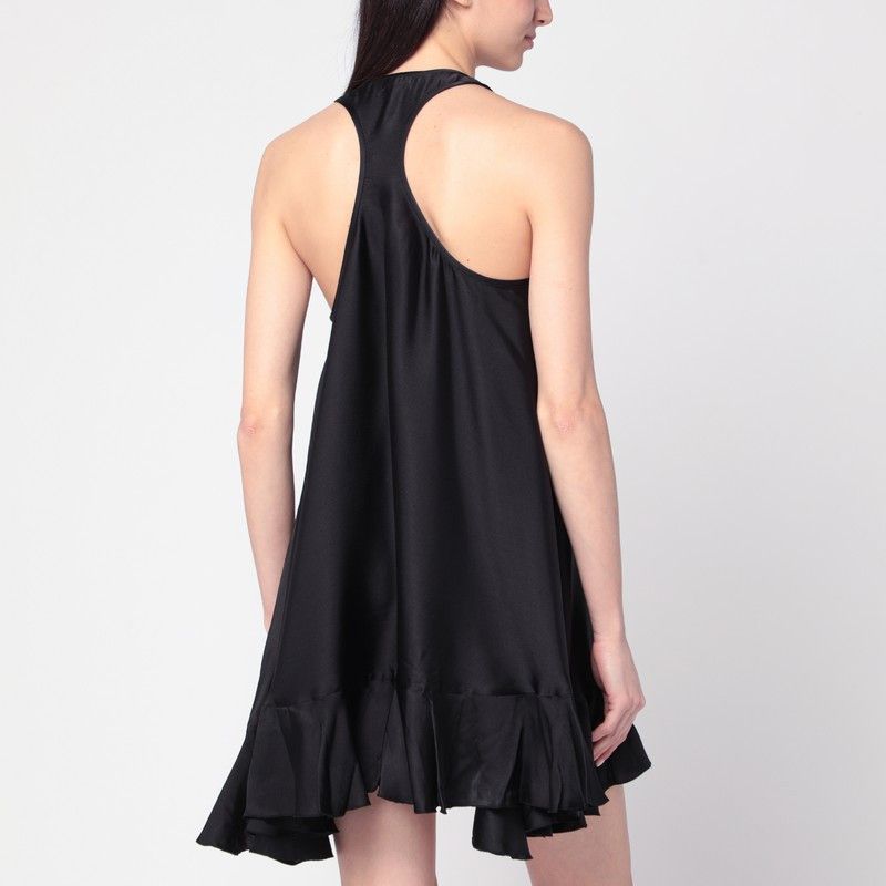 Anine Bing Anine Bing Black Lilith Dress In Silk Blend Size ONE SIZE - 2 Thumbnail