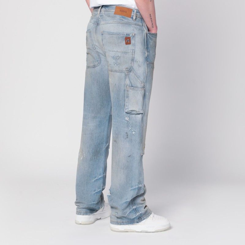 Amiri Amiri Jeans Carpenter Light Washed Blue Size US 32 / EU 48 - 2 Thumbnail