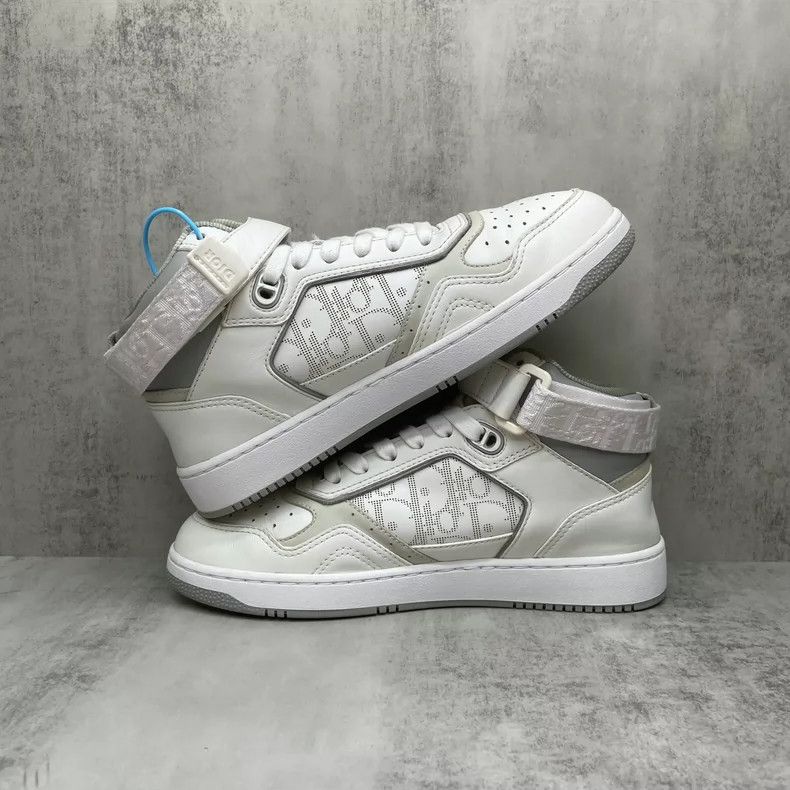 Dior Dior B27 High Top Sneakers in White Size US 6 / EU 39 - 3 Thumbnail