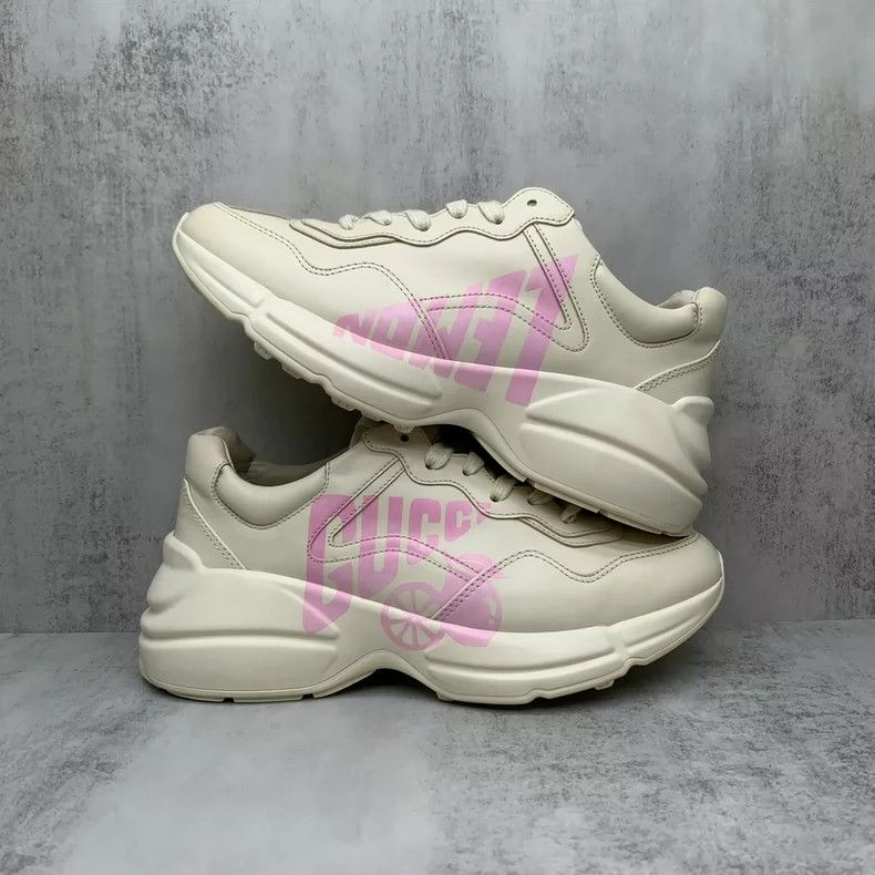 Gucci Gucci Pink Letter Dad Sneakers Size 37.5 Size US 7 / IT 37 - 2 Thumbnail