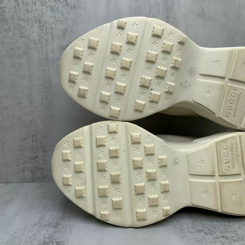 Gucci Gucci Pink Letter Dad Sneakers Size 37.5 Size US 7 / IT 37 - 8 Thumbnail