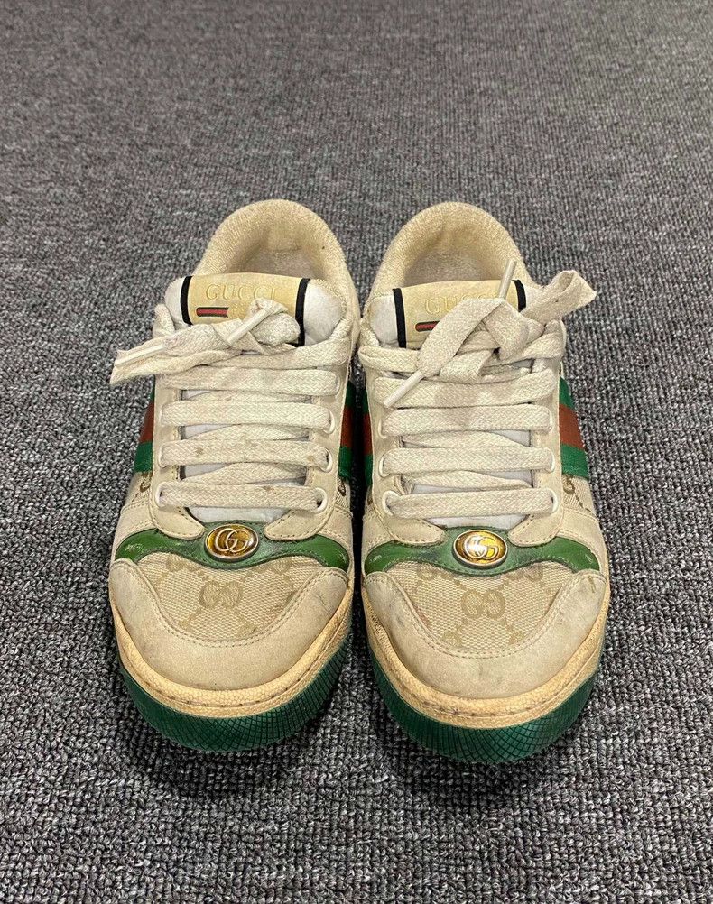 Gucci Classic Gucci Sneakers with Green and Red Stripes Size US 11 / EU 44 - 4 Thumbnail