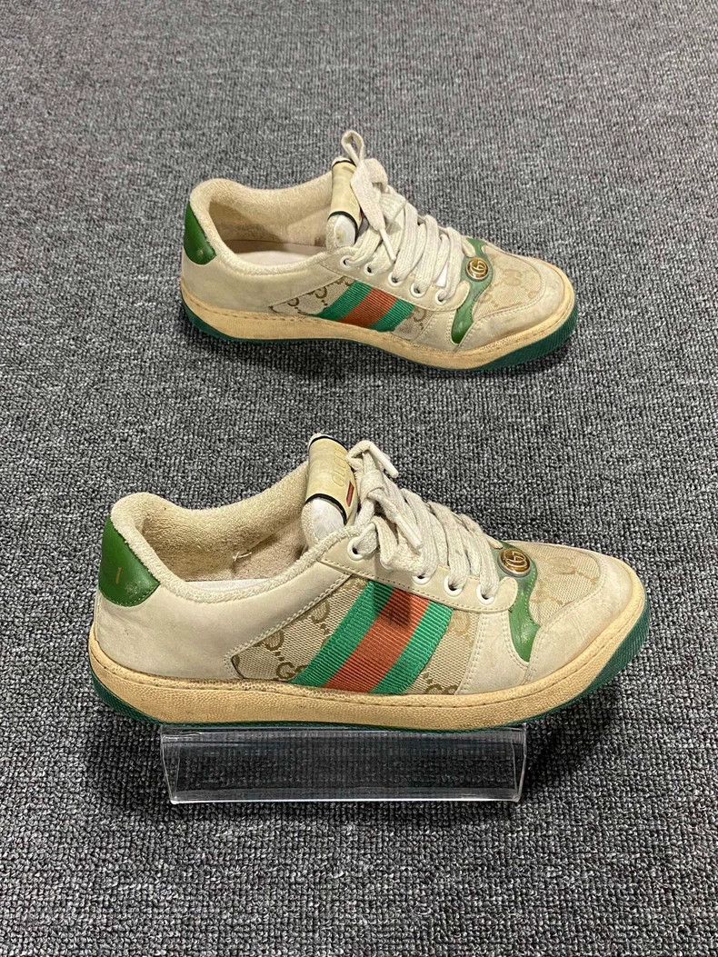 Gucci Classic Gucci Sneakers with Green and Red Stripes Size US 11 / EU 44 - 3 Thumbnail
