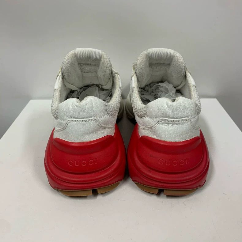 Gucci Gucci Rhyton White Red Dad Sneakers Size US 10 / EU 43 - 6 Thumbnail