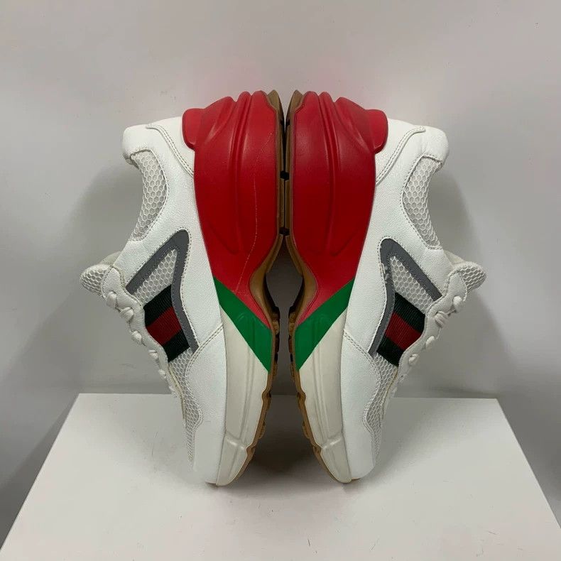 Gucci Gucci Rhyton White Red Dad Sneakers Size US 10 / EU 43 - 4 Thumbnail