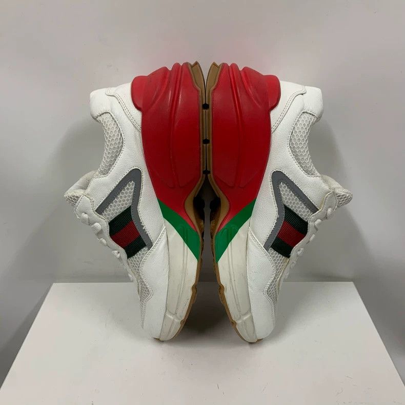 Gucci Gucci Rhyton White Red Dad Sneakers Size US 10 / EU 43 - 5 Thumbnail