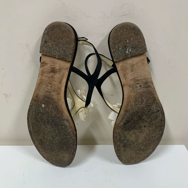 Chanel Chanel Transparent Camellia Sandals, Size 38 Size US 7 / IT 37 - 7 Thumbnail